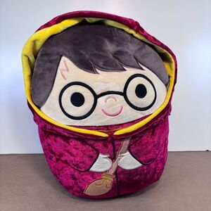 Harry Potter Squishmallow Quidditch w Broom Red Robe Wizarding World Plush 12”